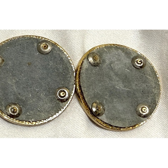 Tory Burch Replacement Shoe Medallions Gold Tone Lot of 2 Yellow - Picture 6 of 6